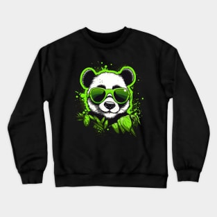 The casual hemp farmer Panda: master of cultivation and style Crewneck Sweatshirt